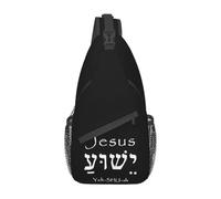 Holy Name Jesus Christ Yeshua Sling Chest Bag Customized Shoulder Crossbody Backpack for Men Traveling Daypack