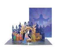 Holy Night Nativity Scene 3D Pop Up Christmas Card