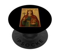 Holy Orthodox Icon of Saint Dymphna of Gheel PopSockets Adhesive PopGrip