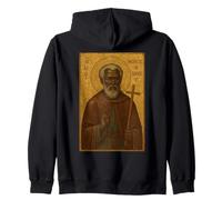 Holy Orthodox Icon of Saint Moses the Ethiopian Zip Hoodie