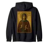 Holy Orthodox Icon of Saint Paraskeva of the Balkans Zip Hoodie