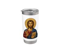 Holy Orthodox Jesus The Teacher Icon Stainless Steel Insulated Tumbler