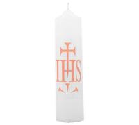 Holy Prayer Candle White Soy Wax Decorative Religious Candle | Sacrament Candle, Easter and Church Mass Ceremonies, Christian Decor Piece, Christmas Trend
