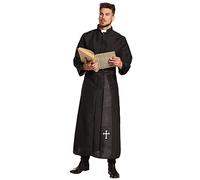 Holy Priest Mens Fancy Dress Religious Saints and Sinners Adult Costume Outfit
