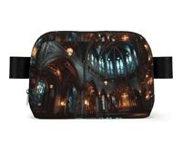 Holy Reverence Square-shaped Waist Bag with Durable Polyester and Adjustable Strap for Daily Outdoor Wearing