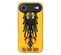 Holy Roman Empire Flag Glass Phone Case Protective Cover Compatible with iPhone 17/17 Air/17 Pro/17 Pro Max