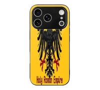 Holy Roman Empire Flag Glass Phone Case Protective Cover Compatible with iPhone 17/17 Air/17 Pro/17 Pro Max