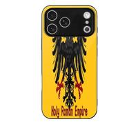 Holy Roman Empire Flag Glass Phone Case Protective Cover Compatible with iPhone 17/17 Air/17 Pro/17 Pro Max