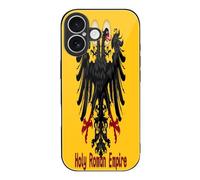 Holy Roman Empire Flag Glass Phone Case Protective Cover Compatible with iPhone 17/17 Air/17 Pro/17 Pro Max
