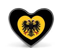 Holy Roman Empire Flag Heart Heart Brooch Cute Badge Lapel Pins