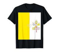 Holy See Flag Vatican Heart Proud Christian Catholic Church T-Shirt