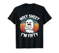 Holy Sheet I'm Fifty Funny Ghost Halloween for Adults T-Shirt