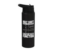 Holy Shift Function Math Teacher Calculus Algebra Math Club Stainless Steel Insulated Water Bottle