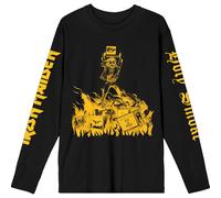 Holy Smoke Isolated Long-Sleeved T-Shirt Iron Maiden Black M