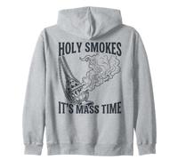 Holy Smokes Its Mass Time Catholic Censer Zip Hoodie