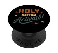 Holy Spirit Activate - Funny Meme Christian Faith PopSockets Adhesive PopGrip