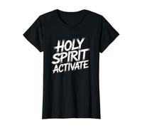 Holy Spirit Activate Value Graphic T-Shirt, Women, Black, S
