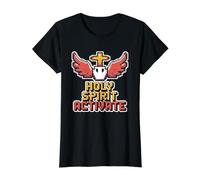 Holy Spirit Activate Value Graphic T-Shirt, Women, Black, XS
