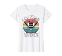 Holy Spirit Activate Value Graphic T-Shirt, Women, White, XS