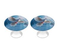 Holy Spirit Bird Dove Funny Round Cabinet Knobs Stainless Steel Drawer Pulls Decorative Door Handles