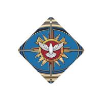 Holy Spirit Christia Pattern Car Air Fresheners 6 Pcs Square Hanging Aromatherapy Tablets Scented Fresheners For Bedroom Bathroom