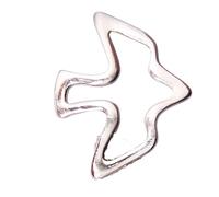 Holy Spirit Dove Lapel Pin, Silver Toned, Religious Symbol, 0.75 Inches