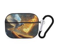Holy Spirit Dovees Bluetooth Earphone Case Compatible with Airpods Pro Hard Protective Case with Keychain