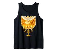 Holy Spirit Fire Menorah Shavuot Pentecost Tank Top