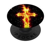 Holy Spirit light Christian / Jesus Christ Cross PopSockets Adhesive PopGrip