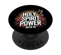 Holy Spirit Power Acts 19 Christian Worship Praise Art PopSockets Adhesive PopGrip