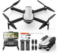 Holy Stone FPV Drone with 1080P HD Camera for Kids and Adults, HS280D Foldable RC Quadcopter with Brushless Motor, Optical Flow, Tap Fly, Voice Control, Gesture Selfie, 2 Modular Batteries