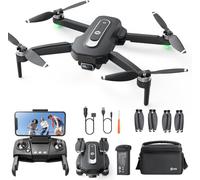 Holy Stone GPS Drone with Camera 4K for Beginners, HS460 Foldable Drones with 52 Mins Long Flight Time, Brushless Motor, Follow Me, Auto Return, 5G FPV Transmission, Under 249g Easy for Adults