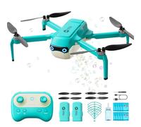 Holy Stone HS320 Bubble Drone for Kids Adults, Foldable RC Quadcopter with Brushless Motor, Auto Rotating, Emergency Stop, 2 Batteries, Great Gift Toy for Outdoor Play, Parties, Boys & Girls
