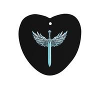 Holy Sword Design Car Air Freshener Decorative Hanging Aromatherapy Tablets for Car Trucks Love form