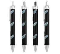 Holy Sword Design Retractable Ballpoint Pen Black Ink Ball Point Pen Work Pens 4 PCS