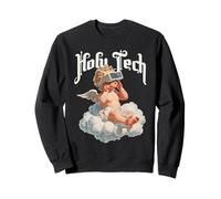 Holy Tech VR Angel Cherub Baby Funny Retro Future Y2k Sweatshirt
