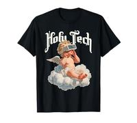 Holy Tech VR Angel Cherub Baby Funny Retro Future Y2k T-Shirt