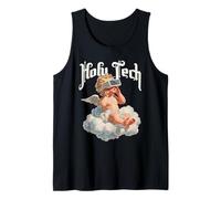 Holy Tech VR Angel Cherub Baby Funny Retro Future Y2k Tank Top