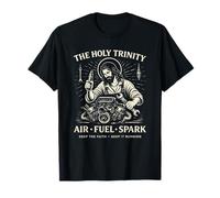 Holy Trinity Air Fuel Spark Christian Mechanic T-Shirt