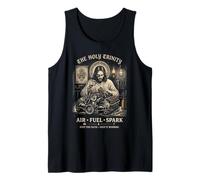 Holy Trinity Air Fuel Spark Jesus Mechanic Engine Tank Top