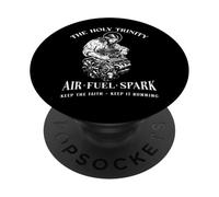 Holy Trinity Air Fuel Spark Keep Faith Running Car Mechanic PopSockets Adhesive PopGrip
