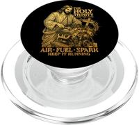 Holy Trinity Air Fuel Spark Keep Faith Running Car Mechanic PopSockets PopGrip for MagSafe