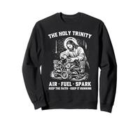 Holy Trinity Air Fuel Spark Keep The Faith Keep It Running Sweatshirt