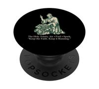Holy Trinity Car Air Fuel Spark Mechanic Faith PopSockets Adhesive PopGrip