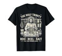 Holy Trinity Rod Reel Bait Fishing Angler T-Shirt