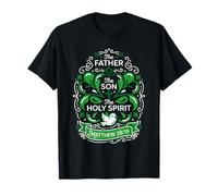 Holy Trinity Shamrock Matthew 28:19 Bible Verse Scripture T-Shirt