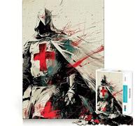 Holy Warriors Rising 1000 Pieces Jigsaws Adults Puzzles Stress Relief Play Home Fun Hard Challenge Room Decor (38x26cm)