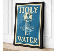 Holy Water Vintage Art Deco Canvas Wall Art Print 36x24 Inch