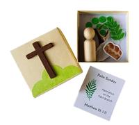 Holy Week Box, Creative Easter Box Set, Easter Keepsake Holy Week Box With Card, Holy Week Gift For Christian, Resurrection Scene Decor
