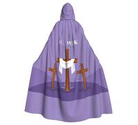 Holy Week Halloween Witch Cloak Unisex Hooded Cloak For Festive Party Costume
